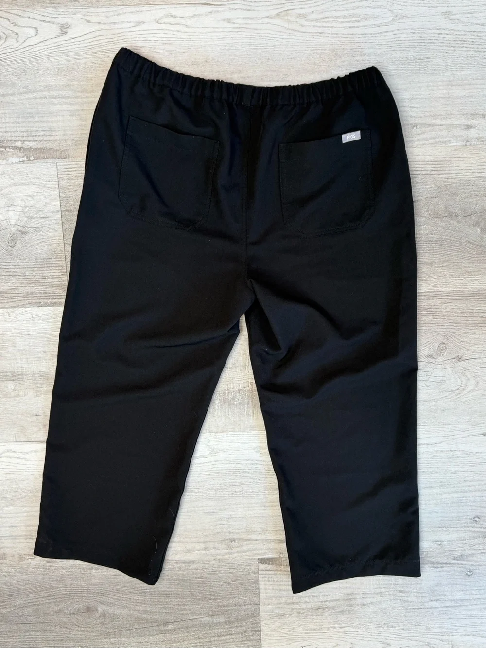 Figs Men's Pisco Straight-Leg Scrub Pant Size L/S Black Altered 23” inseam